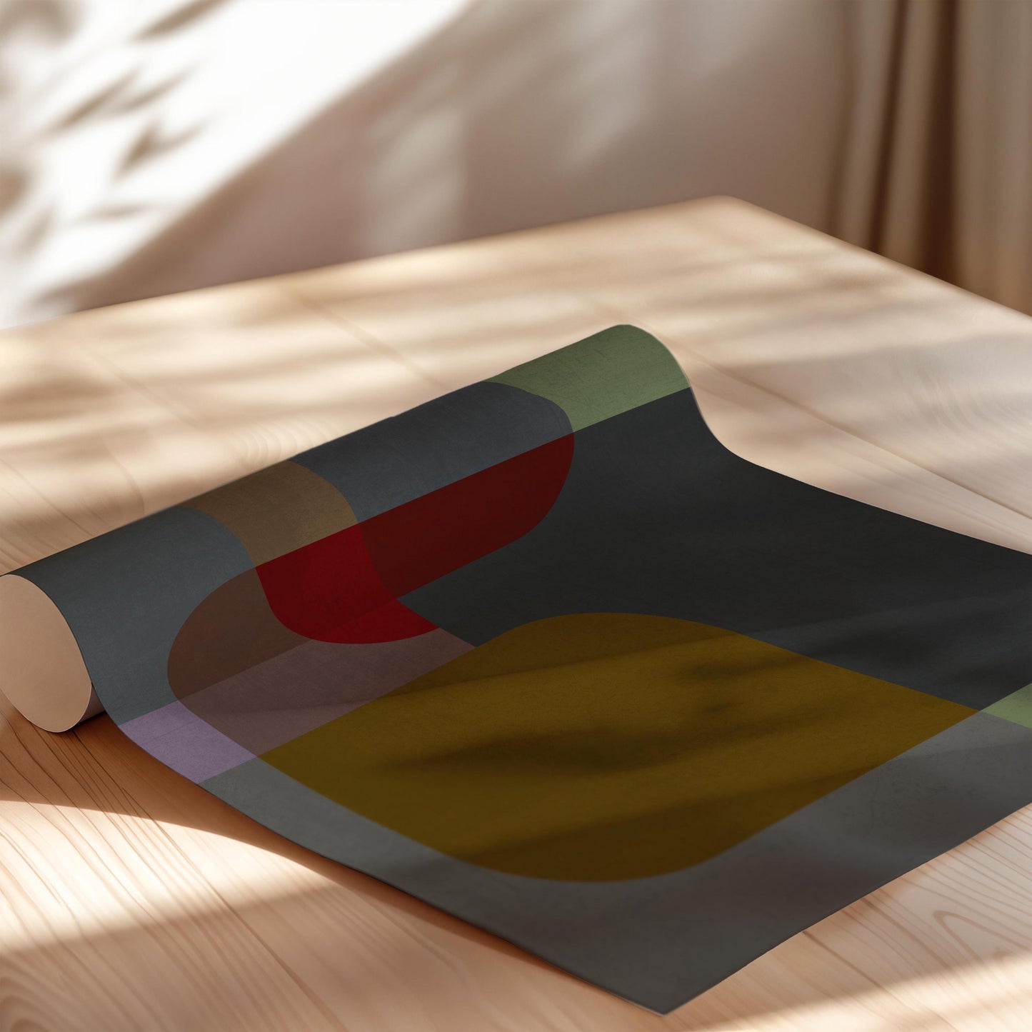 Modern Warm Abstract Wall Art Print