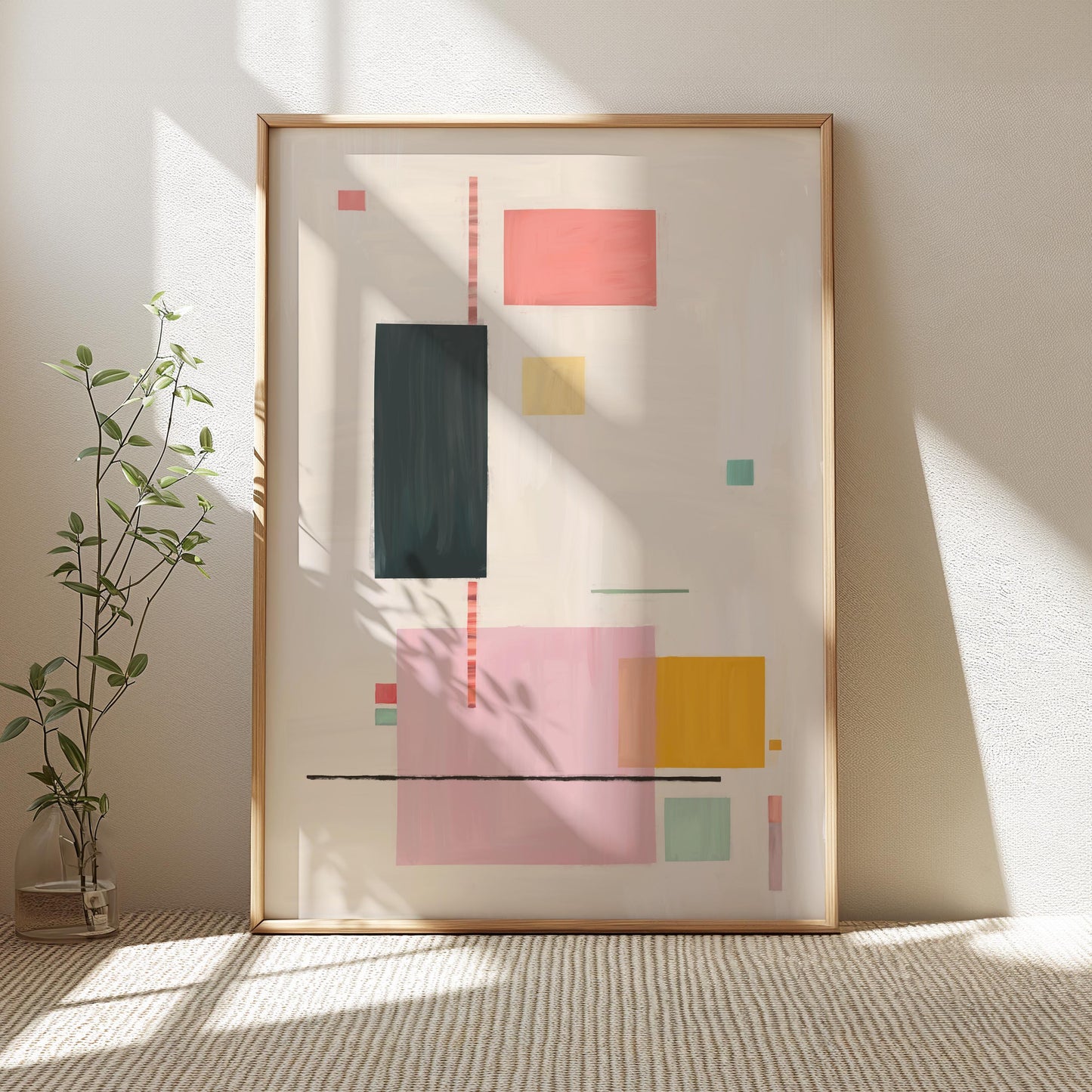 Pastel Abstract Painting Wall Art Print