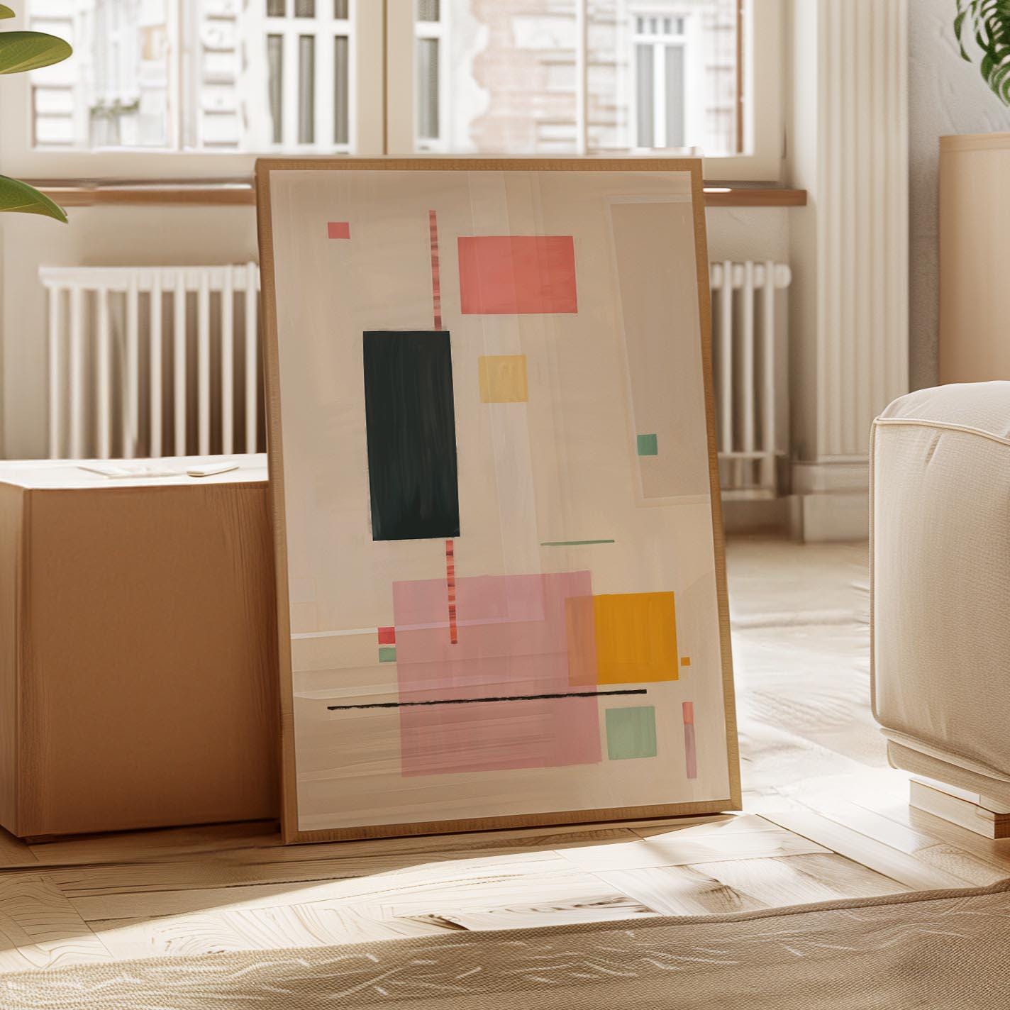 Pastel Abstract Painting Wall Art Print