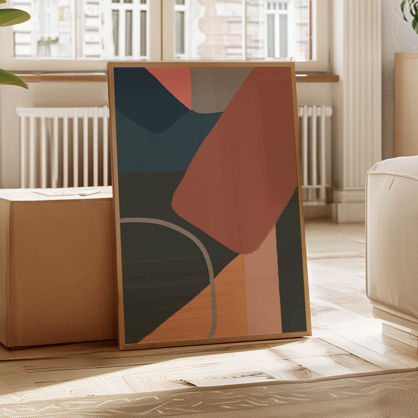 Set of 3 Abstract Painting Prints - Modern Boho Wall Art