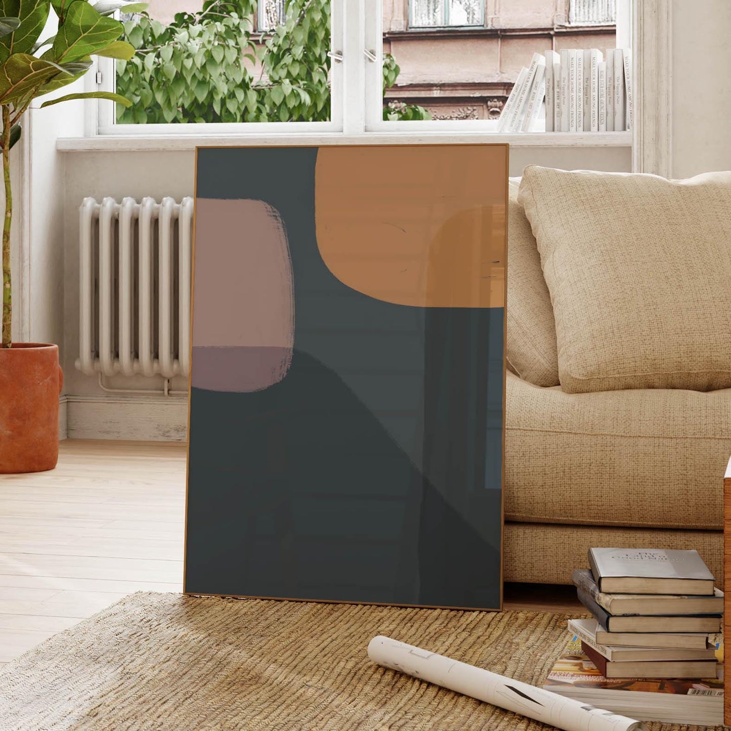 Set of 3 Abstract Painting Prints - Modern Boho Wall Art