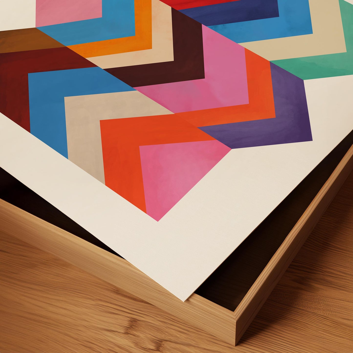 Colorful Geometric Bold Abstract Print
