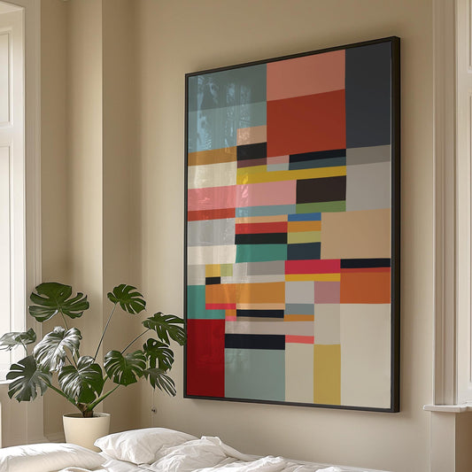 Color Block Modern Abstract Print