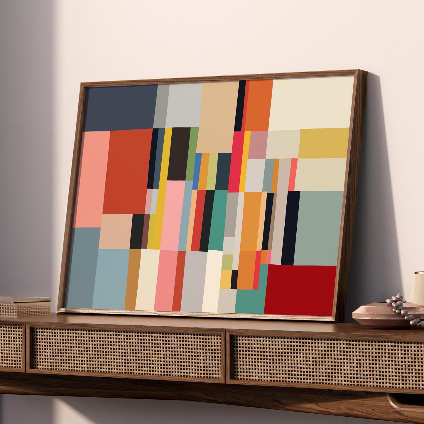 Color Block Modern Abstract Print