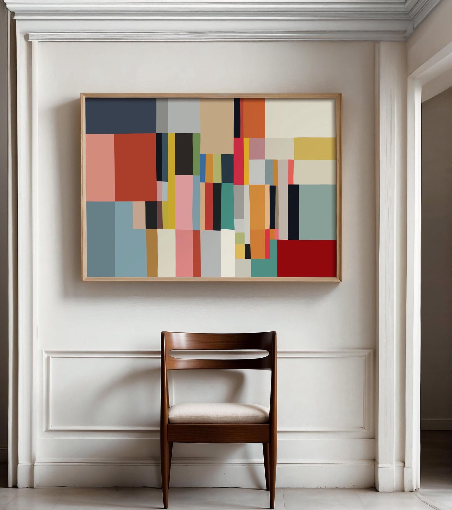 Color Block Modern Abstract Print