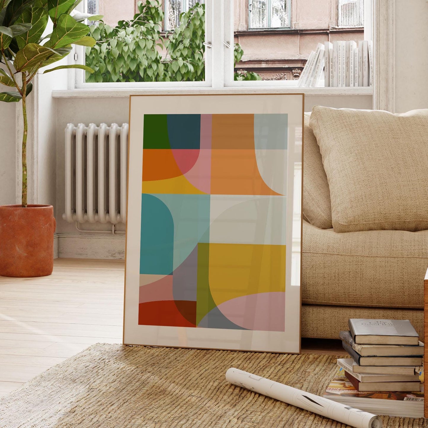 Set of 3 Bright Abstract Art Prints