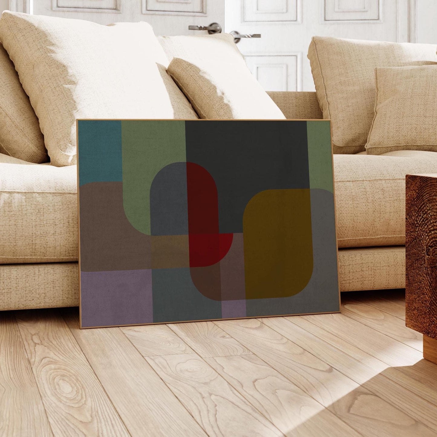 Modern Warm Abstract Wall Art Print