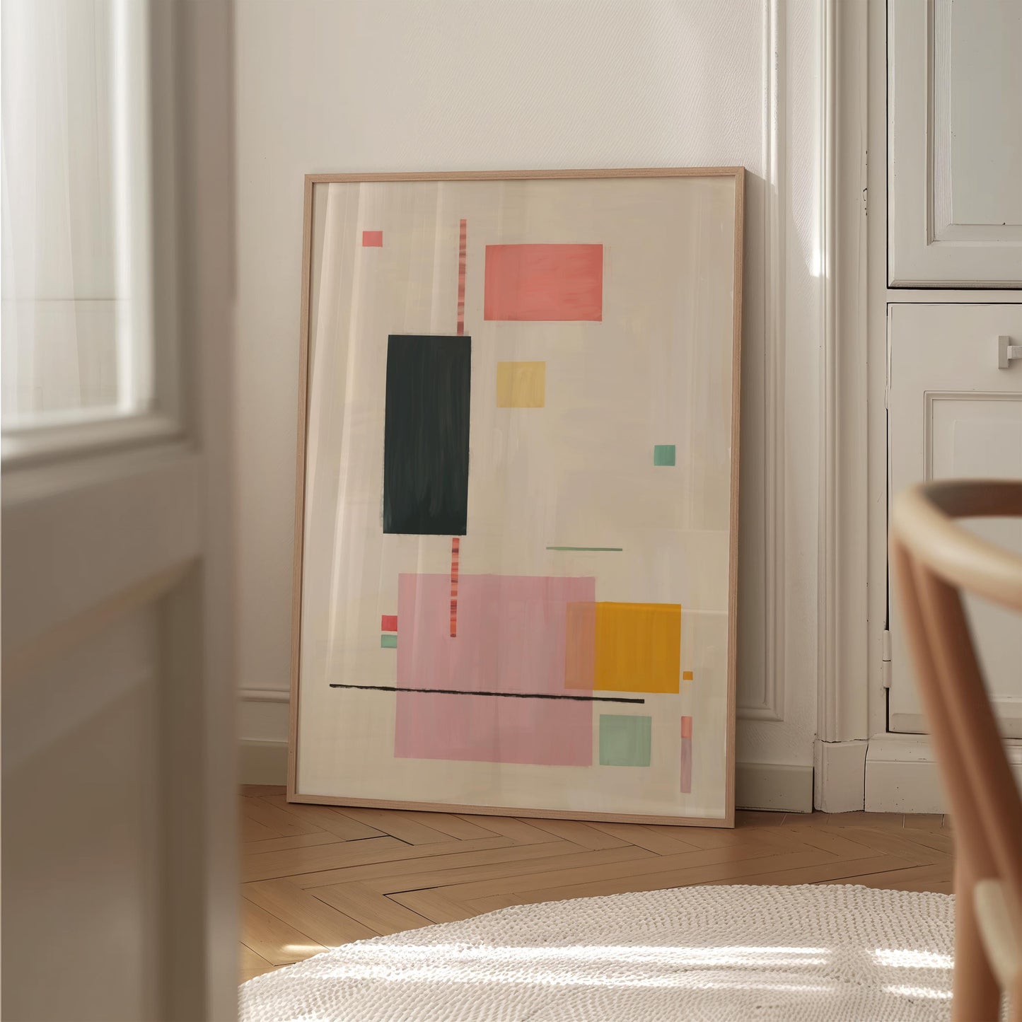 Pastel Abstract Painting Wall Art Print