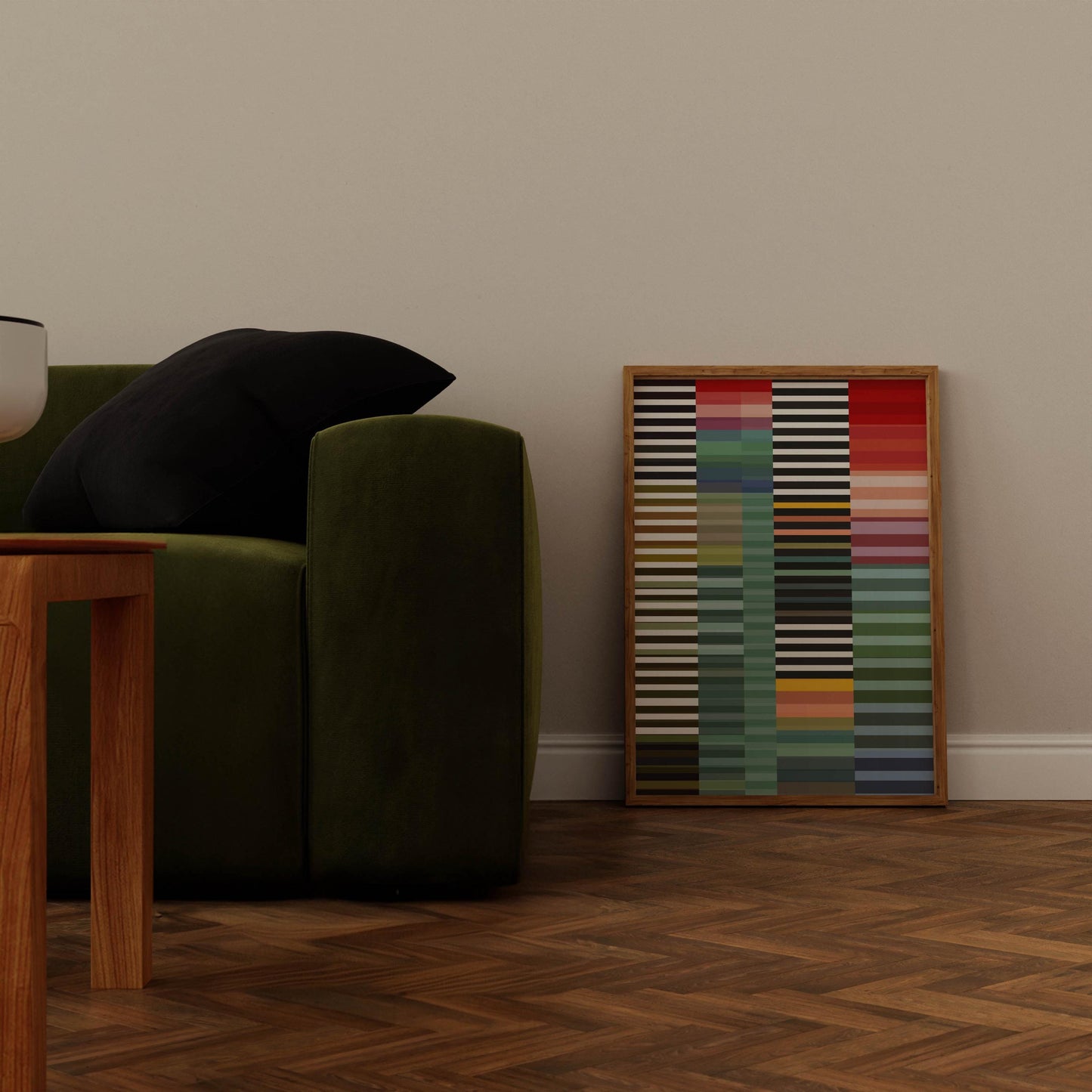 Colorful Stripes Wall Art Print - Modern Abstract Art