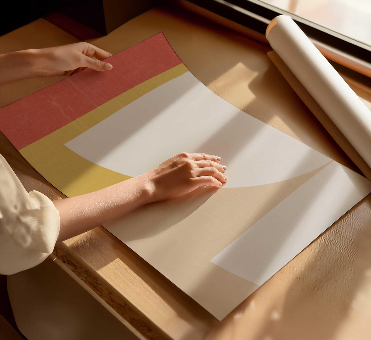 Set of 3 Colorful Mid Century Modern Art Prints