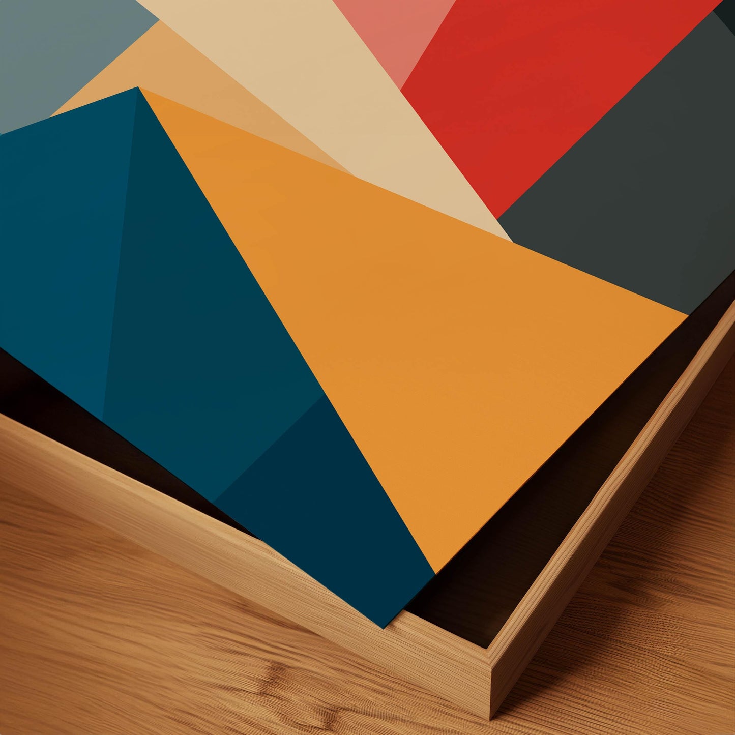 Bold Geometric Abstract Print - Colorful Modern Wall Art